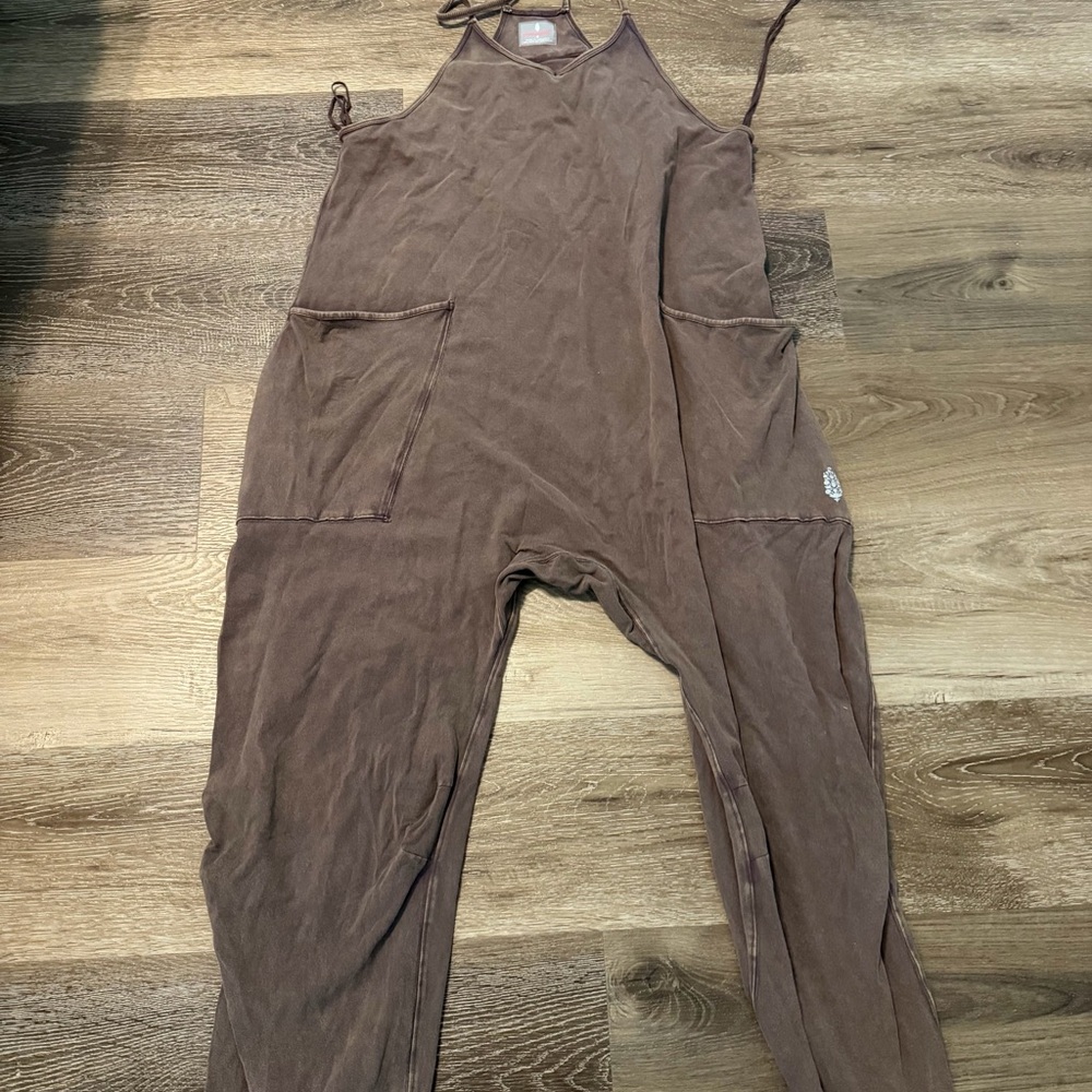 Brown Sleeveless Jumpsuit free people
